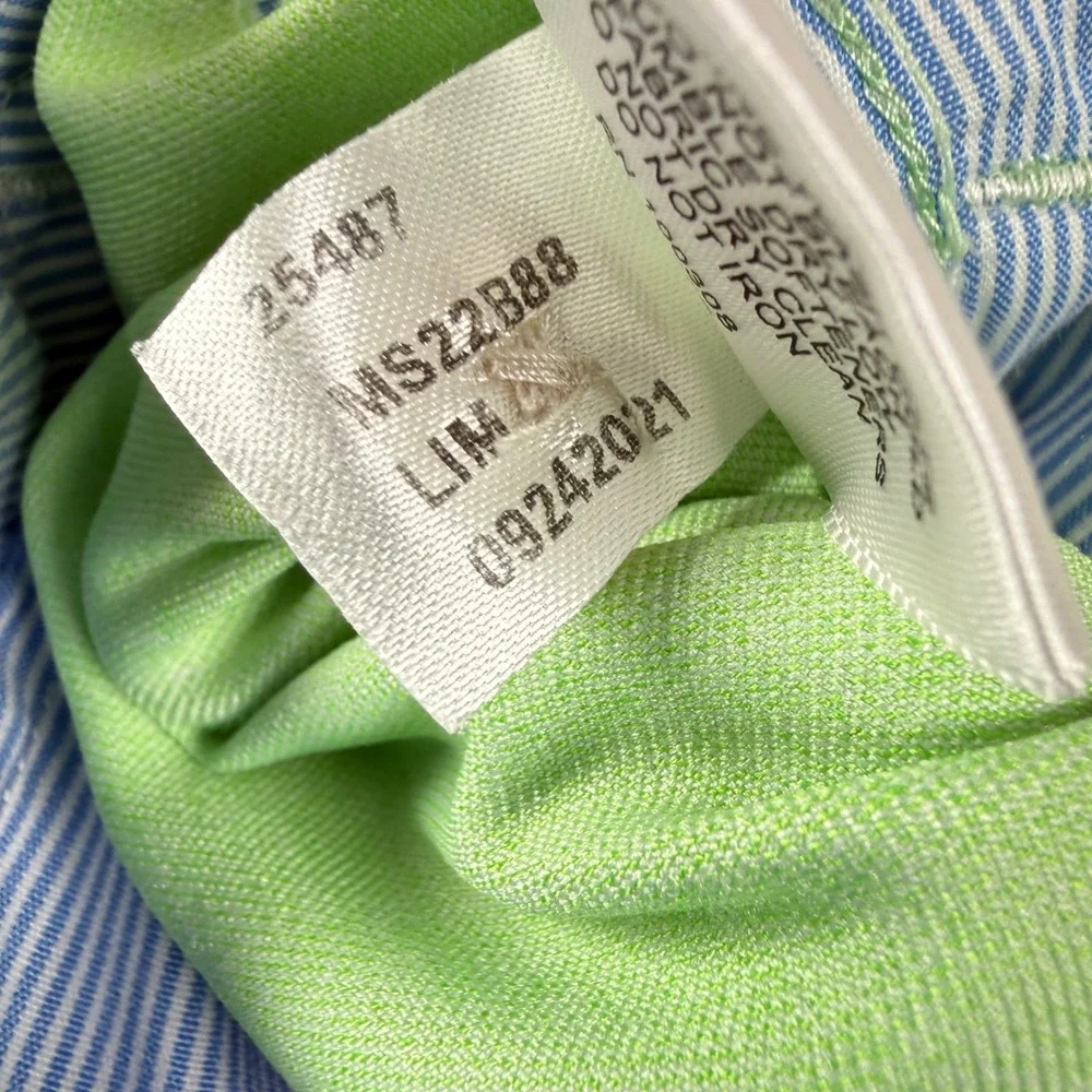 Peter Millar Shorts Mens‎ 35 Lime Green MS22B88 Performance Golf Flat Front